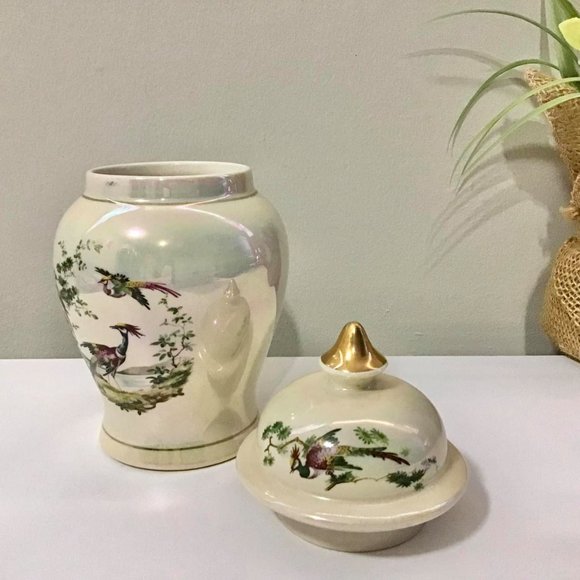 Vintage SADLER England Lidded Ginger Jar - Picture 3 of 7